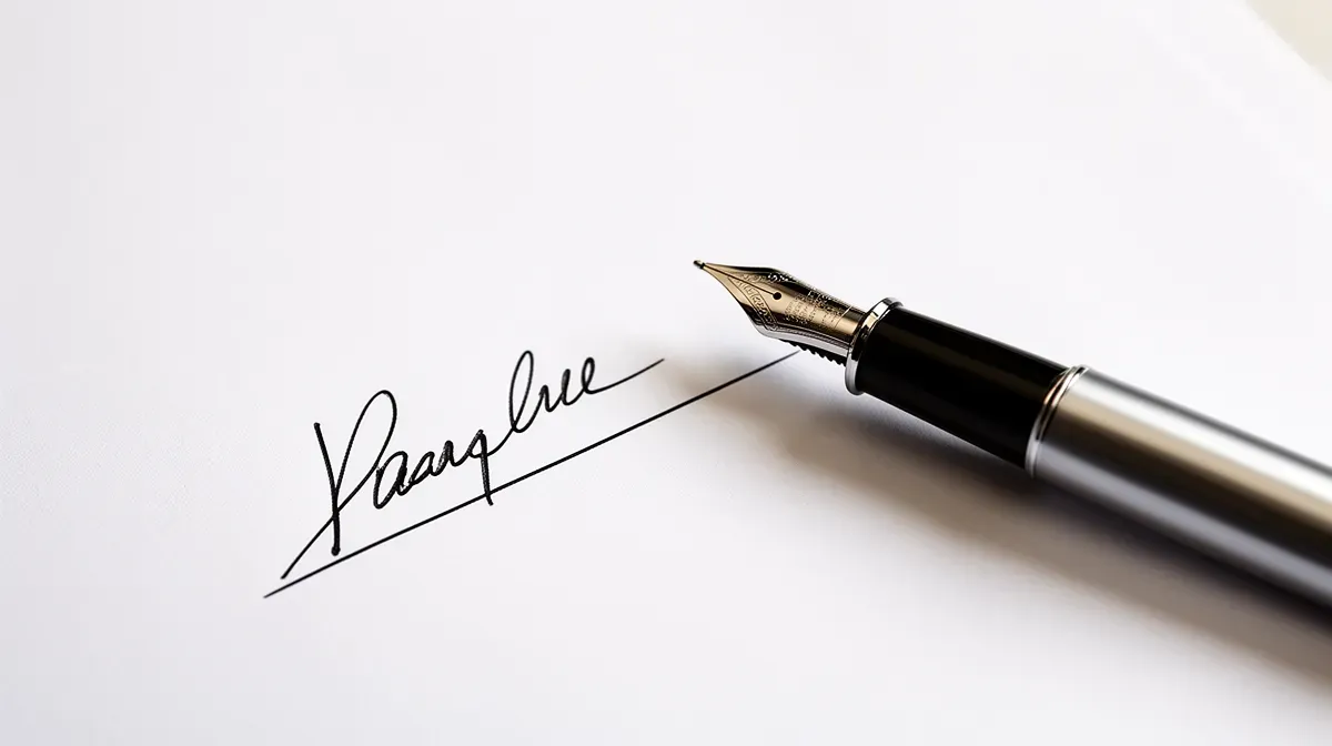 Document juridique et stylo plume, symbolisant la renonciation à un héritage