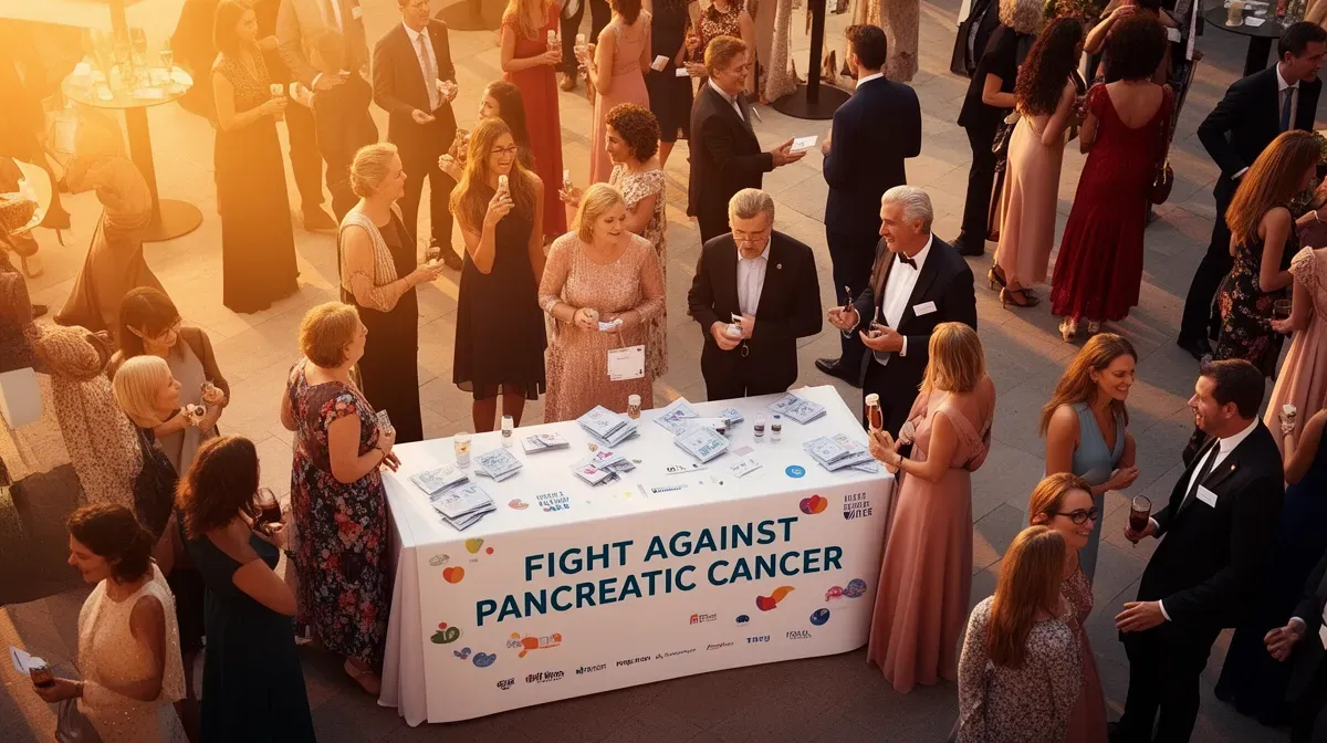 Événement caritatif de collecte de fonds pour la recherche contre le cancer du pancréas