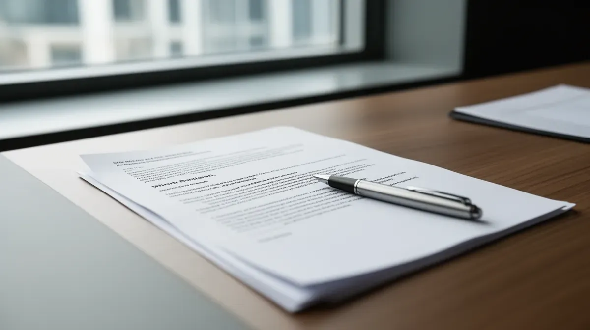 Contrat et stylo symbolisant la négociation salariale